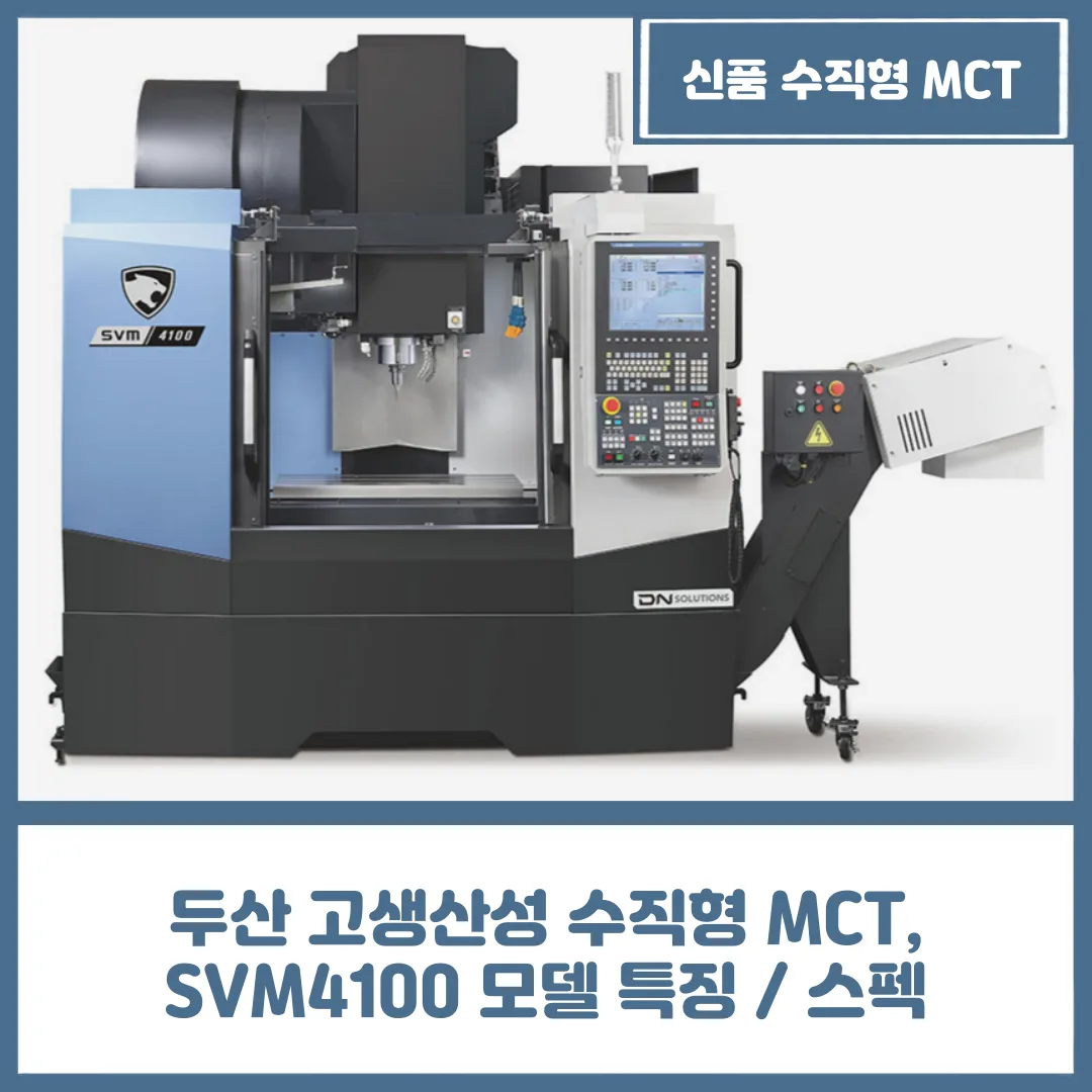 두산 고생산성 수직형 MCT, SVM4100 모델 특징 / 스펙