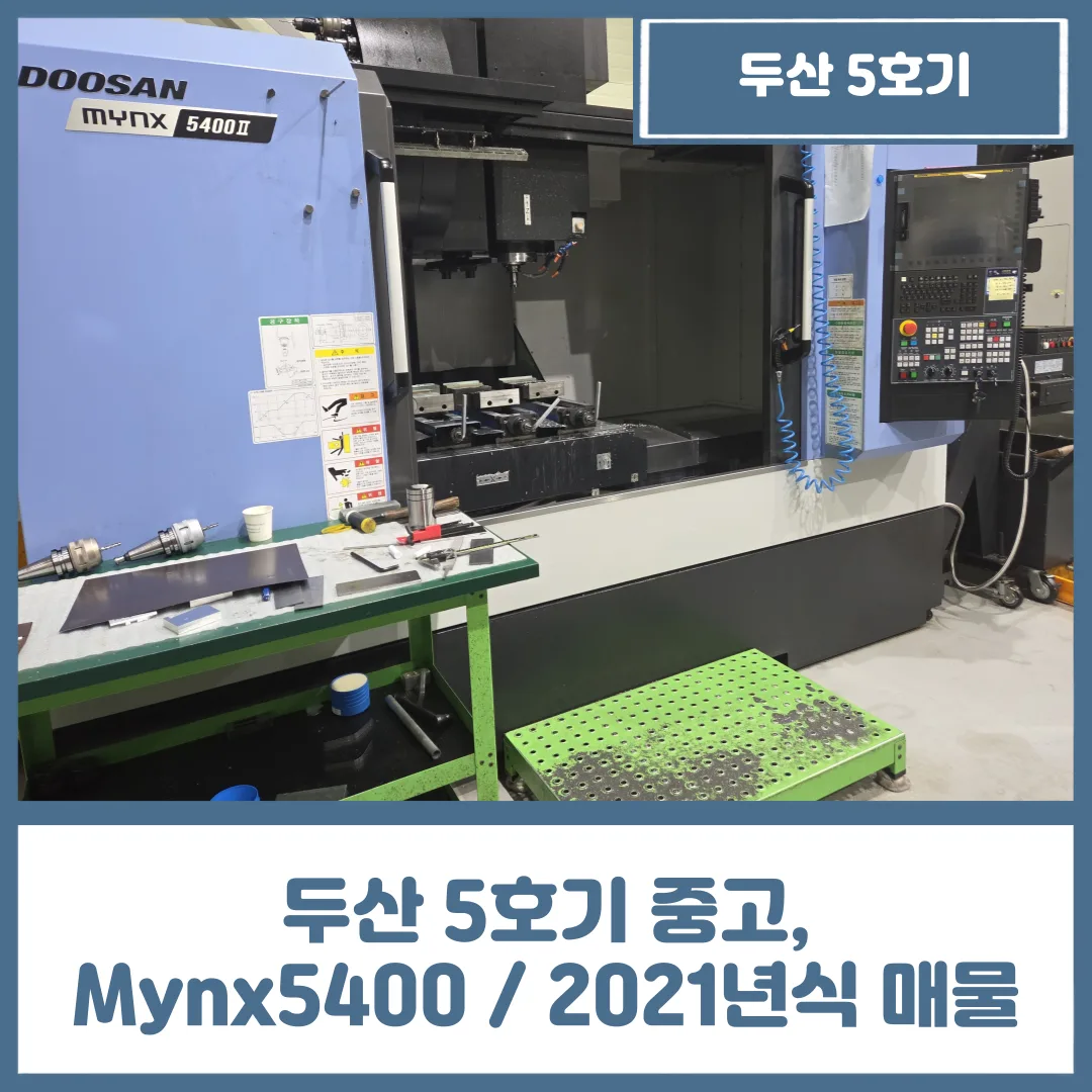 두산 5호기 중고, Mynx5400 / 2021년식 매물 소개